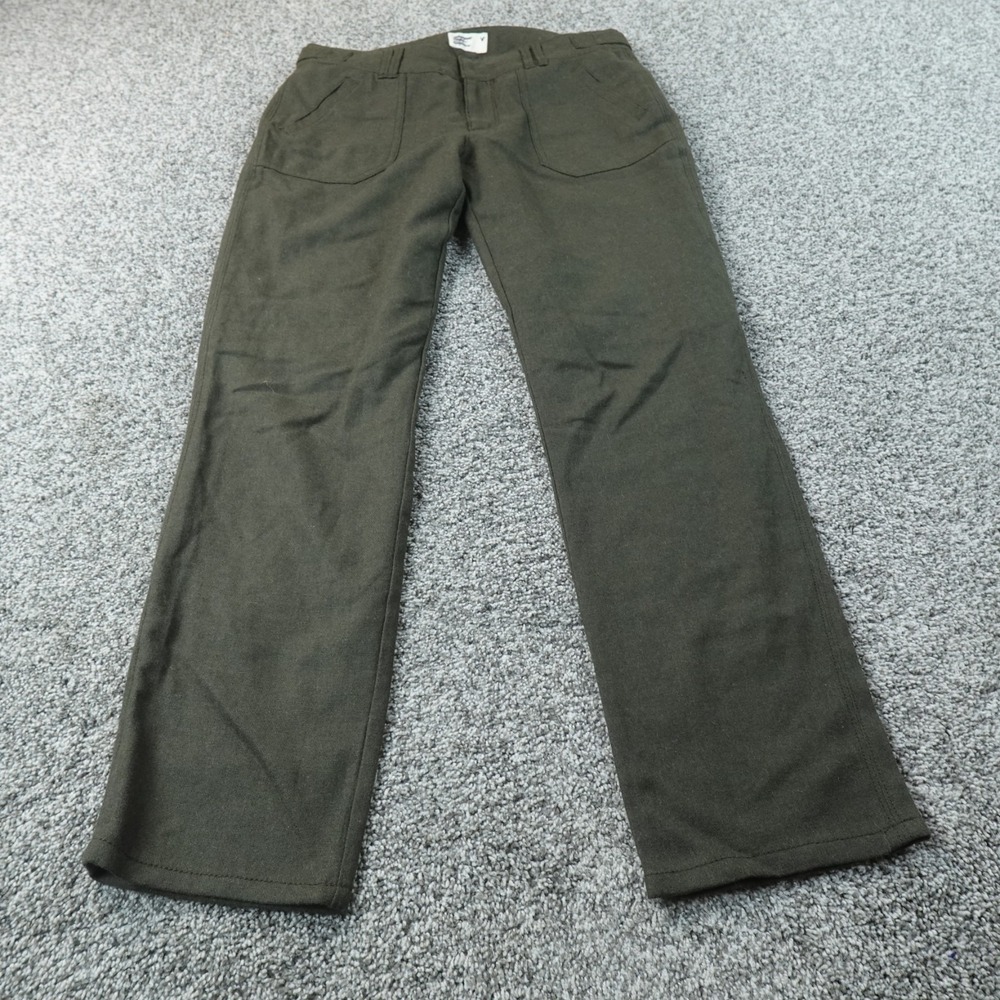 American Eagle Pants Womens 4 Olive Green OG 507 Wool Blend Military Trouser